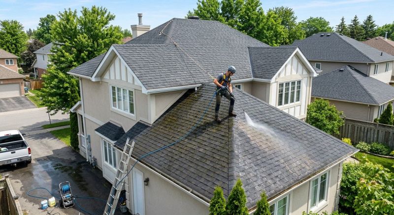Garage Roof Power Washing in Vancouver, WA
