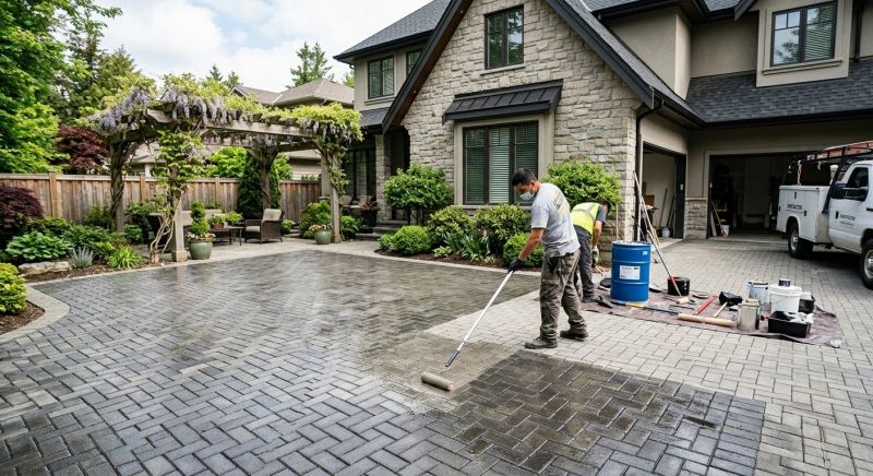 Paver Driveway Sealing in Kansas City, KS